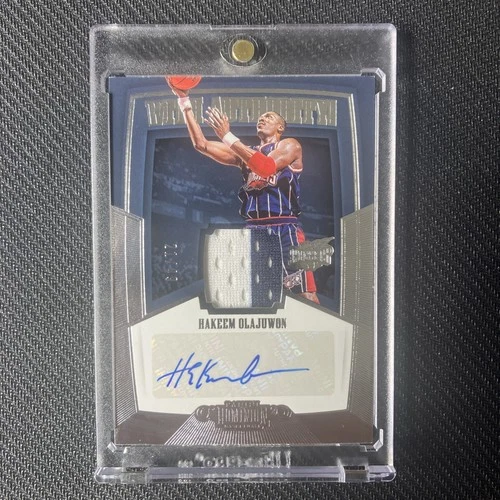 2018-19 Dominion Hakeem Olajuwon /49 Patch/Auto Game-Worn Houston Rockets WA-HOW