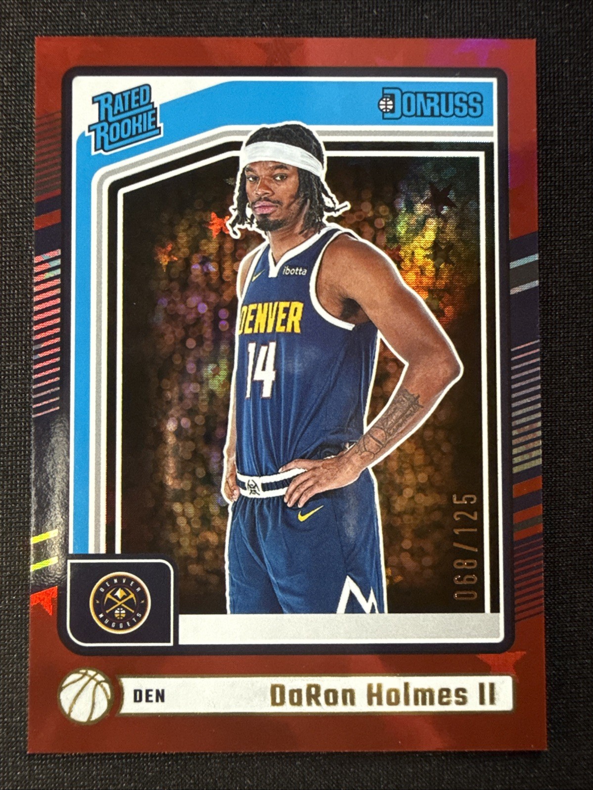 Daron Holmes II Rated Rookie RC 2024-25 Panini Donruss Red Stars /125 #213