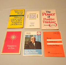 Norman Vincent Peale PB Book Lot of 6 Faith Based Self Help Vintage