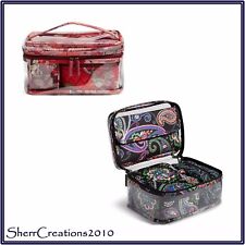 NWT Vera Bradley Travel Cosmetic Set 4 Pc Gift Set Make Up Cases 