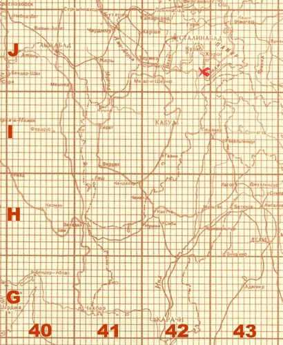 Russian Soviet Military Topographic Map - ISHKASHIM (Tajikistan) 1:200K, ed.1986 - Picture 9 of 9