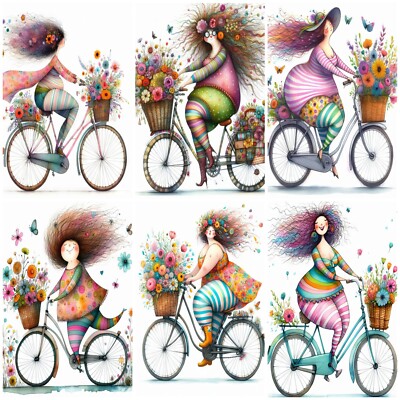 BIKE RIDE QURIKY Kartenherstellung Kartenaufleger Sammelalbum Etiketten Papier Basteln