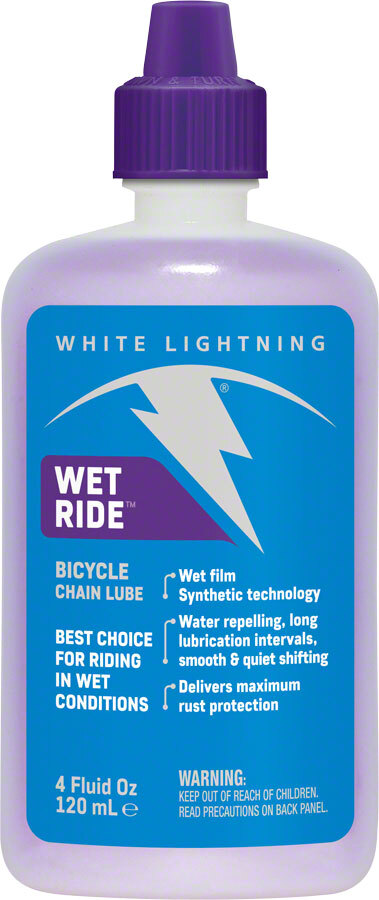 Смазка для велосипедной цепи White Lightning Wet Ride - 4 унции капельная 3290₽