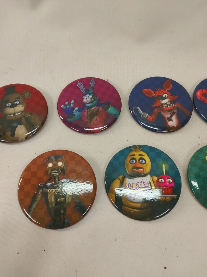 PAX West 2024 (7) Button Pin Lot Five Nights Freddy’s FNAF 10th BIRTHDAY Fazbear - Image 3 of 4