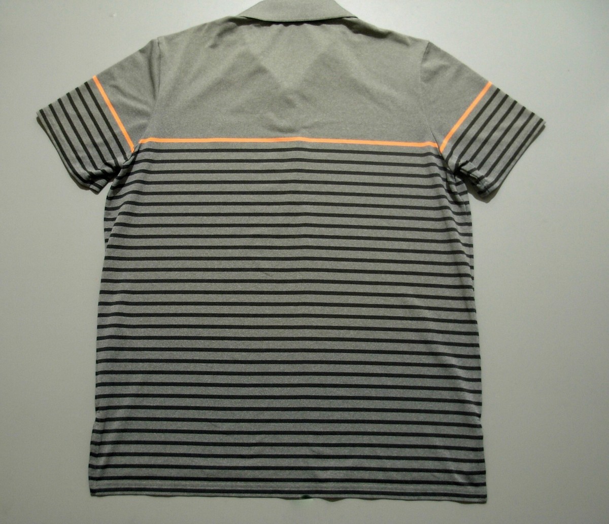 RLX Ralph Lauren Polo Shirt Mens Large Golf Club Logo W 1896 Gray