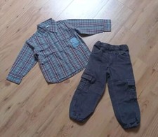 2tlg.Set Gr.92 IMPIDIMPI Cord Cargo Hose +ZEEMAN Kariertes Langarm Hemd BW neuw.