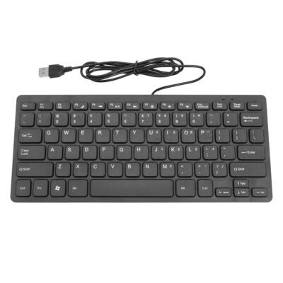 K1000 Super Slim USB Mini Multimedia Wired Keyboard Waterproof Kaypad for Laptop