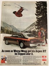1976 Dodge Aspen Rt Print Ad 1976 Dodge Aspen Rt Print Ad