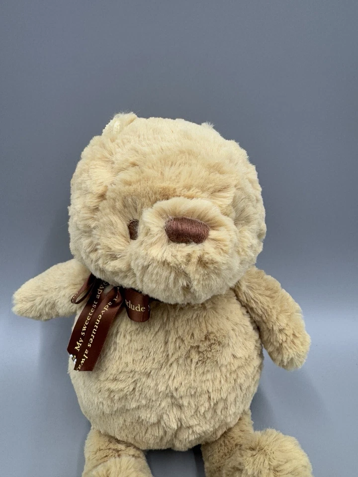 Disney Baby Peluche Clásico Winnie The Pooh 11” Oso de Peluche 2017 Marrón Ojos Suaves Foto 2 de 4