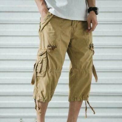 Cargo Shorts Bermuda Masculina Capri New Mens Summer Denim Short