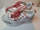 Cute Tennis Shoes Color White With Red Lace Shoes Size 7 — photo 5