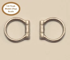 HORSING AROUND Traditional 1:9 Model Horse Scale WESTERN SNAFFLE BIT - Silver