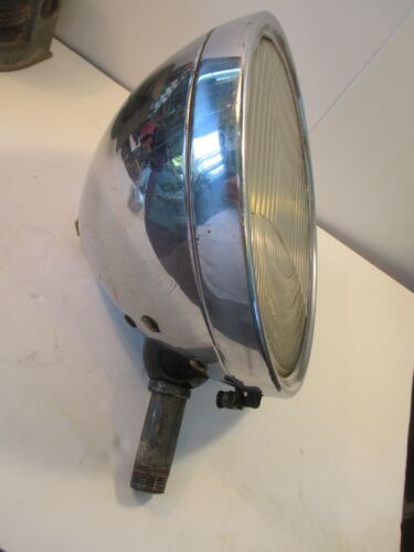 LARGE C.M. HALL Headlamp DEPRESS BEAM Light Original Rare Single Graham? D12