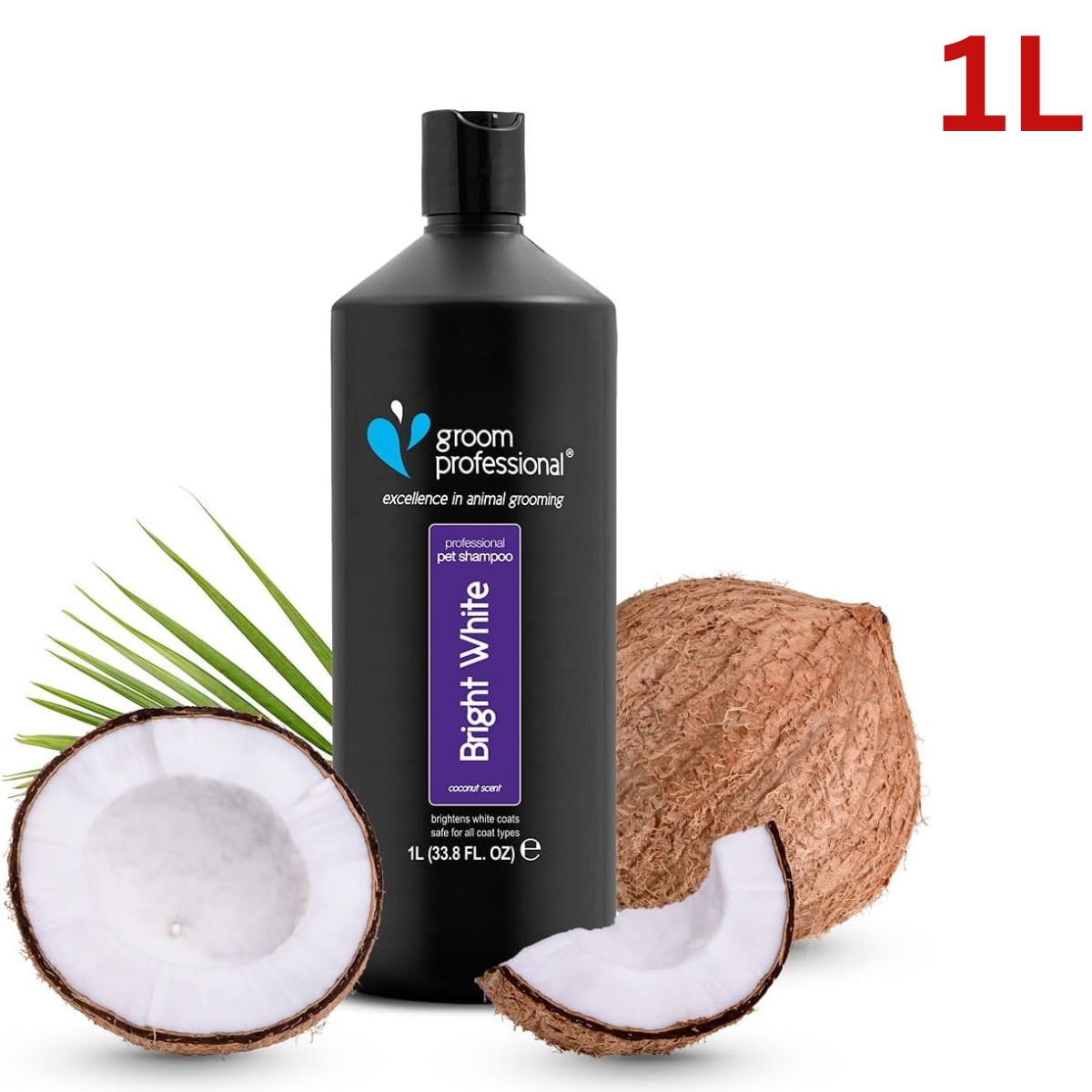 Groom Professional Dog Shampoo 250ml 1L 4L Bright White Brightens