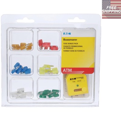 Versatile 42 ATM Mini Fuse Assortment with Quality Tester for Vehicle Safety