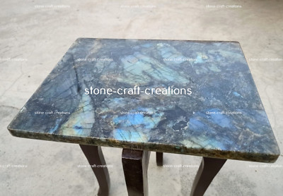 Labradorite Tiles Countertop Slab , Labradorite Kitchen Slab Dining Table Top