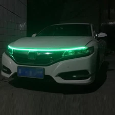 LED Daytime Running Light Strip Start Scan Dynamic Car LED Hood Light Waterproof