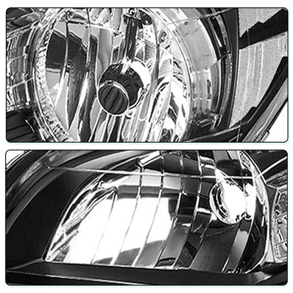 Pares de faros transparentes negros para Chevy Chevrolet Malibu 2008-2012 Foto 4 de 4