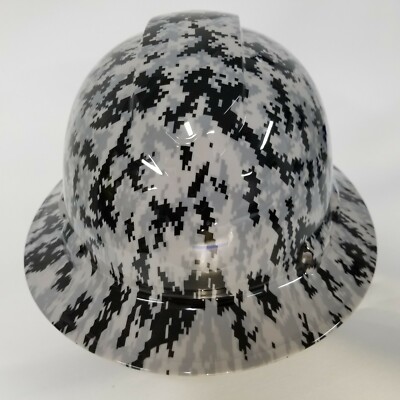 Pyramex Ridgeline Wide Brim Hard Hat Hydro Dipped in gray DIGITAL CAMO SALE