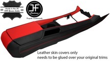 Schwarz & Rot, Komplett Mittelkonsole & Armlehne Leder Bez�ge F�r Camaro 10-15