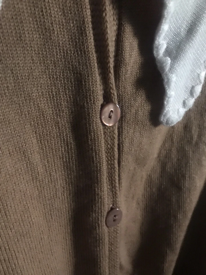 Mimisol Made In Italy GIRLS Sz 16 Sweater Like Womens S Wednesday Addams Collar - Image 4 of 4