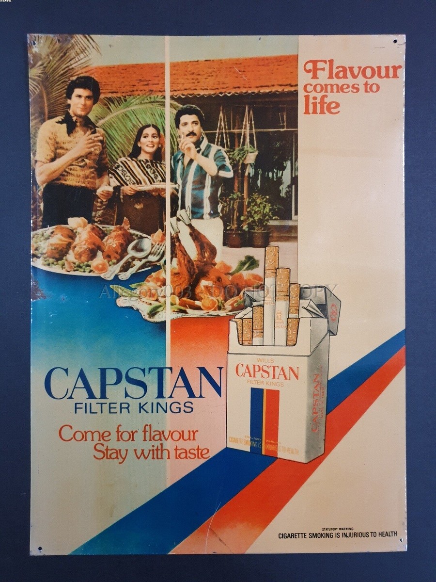 capstan cigarette cards Vintage Tin Sign CAPSTAN CIGARETTE 10.25in x 14.25in