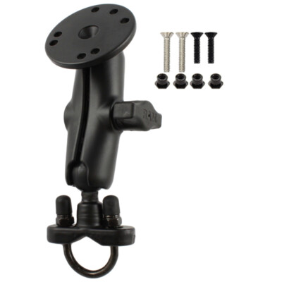 RAM Mount Round Plate StreetPilot 7xxx Zinc U-Bolt Rail Mount RAM-B-149Z-G3U