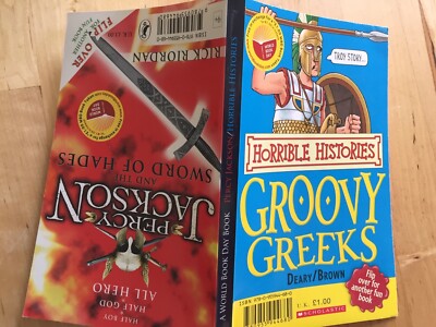 2009 Percy Jackson and the Sword of Hades + Horrible Histories Groovy Greeks 2