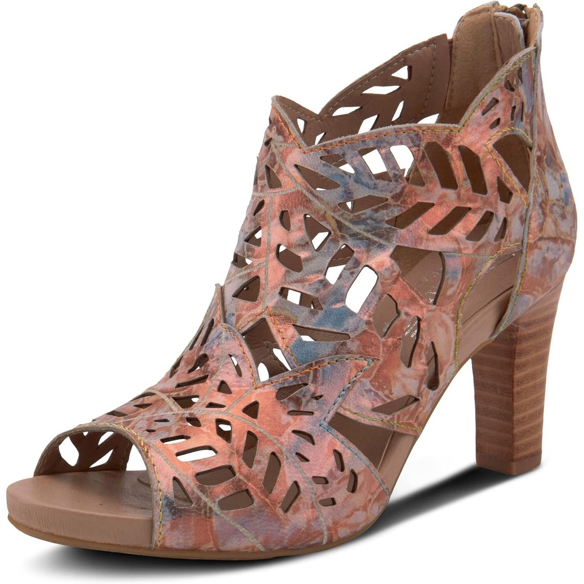L'Artiste By Spring Step Women's Amora Peep Toe Sandal -- Bronze