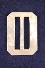 Gorgeous Large Mother of Pearl Belt Buckle Deco Style