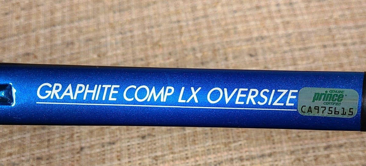 Prince Classic Graphite Comp LX Oversize Tennis Racquet 4 1/2 | eBay