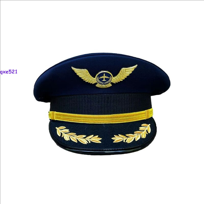 Pilot Cap Airline Captain Hat for Uniform Military Cosplay Party