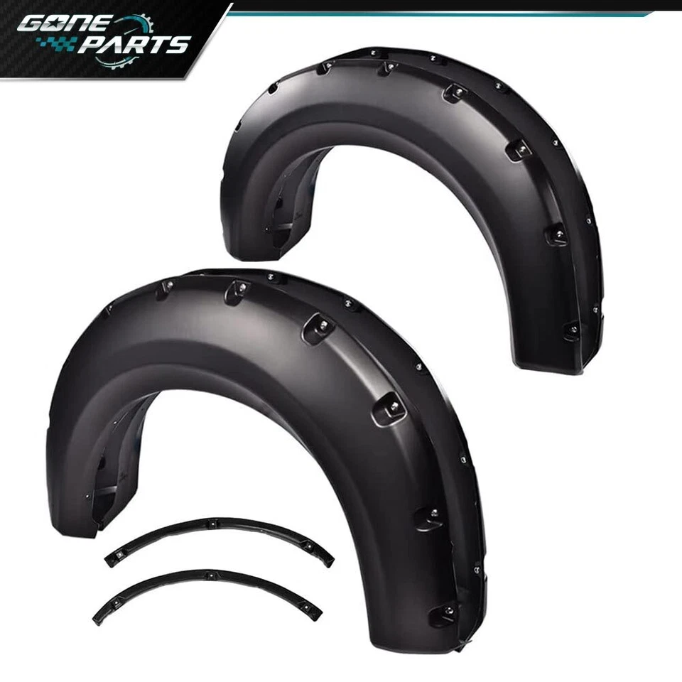 Fit For 09-14 Ford F150 Styleside Pocket Rivet Bolt-on Style Fender Flares Foto 2 de 4