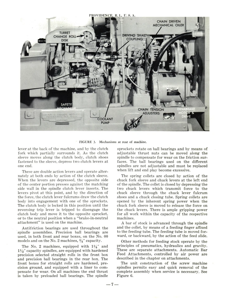 Brown -Sharpe 00, 000, 2, 0G, 00, & 2G Auto Screw & Forming Machines Manual *463 - Image 4 of 4