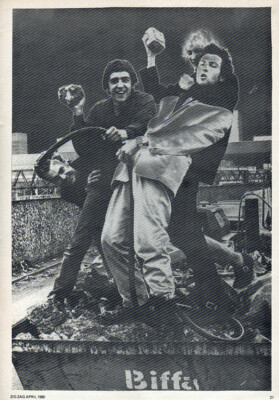 ZIGZAG MAGAZINE 100 . APR 1980 . 100TH ISSUE KILLING JOKE POSTER . THE ONLY ONES
