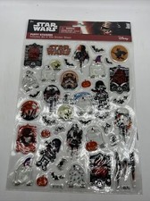 Disney Halloween Star Wars Puffy Stickers NOS 8x10