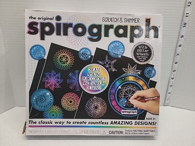 Spirograph Scratch and Shimmer Set Hasbro PlayMonster Kids Arts Crafts Activity