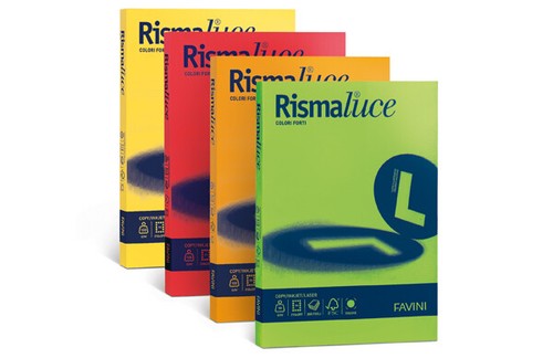Favini A69 x 104 rismaluce Petit Mix Papier coloré A4 90 g/m² 5 mélange de Couleurs