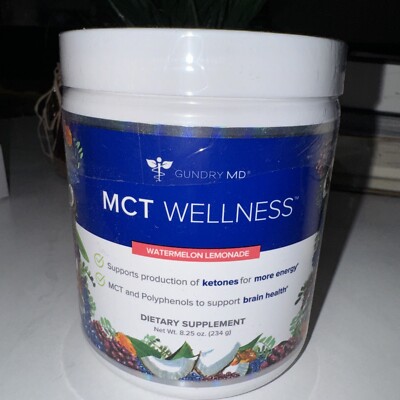 MCT Wellness RASPBERRY MEDLEY Dr. Gundry 8.25 Oz. New Sealed in Plastic