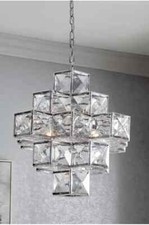 Next Ice 7 Light Chandelier Pendant rrp £290.