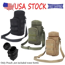 38oz Tactical Molle Water Bottle Pouch Sling Bag Pack Hydration Carrier Holder