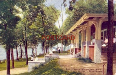 1914 THE TERRACE, WEIDENSALL HALL, Y.M.C.A. CAMP, LAKE GENEVA, WI P021615a