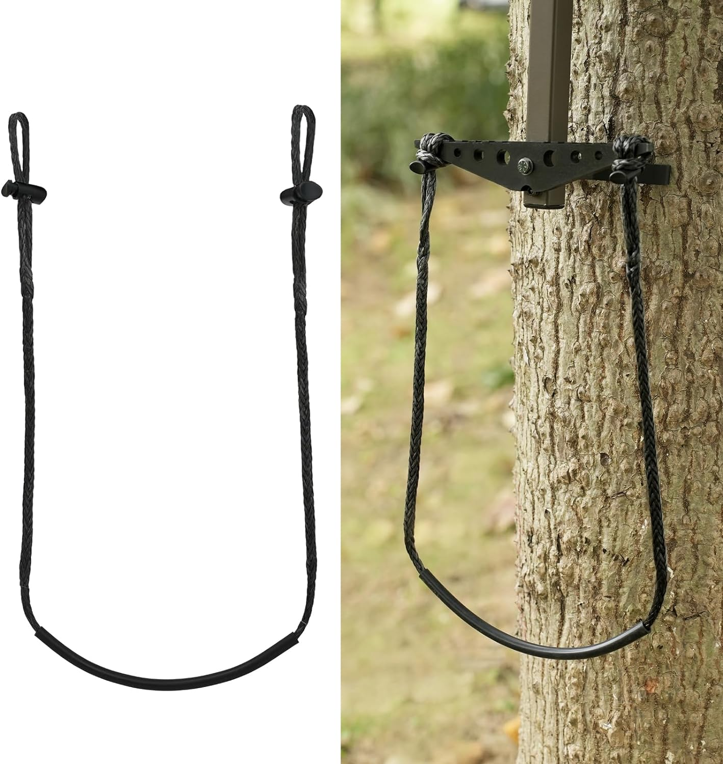 Climbing Stick Aider for Hunting, Daisy Chain Single Step Aider, Hand-Braided Li