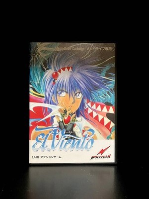 El Viento Reprint Mega Drive MD T-32063 WOLF TEAM SEGA 1991 w/ Box Manual Used