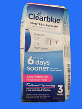 Clearblue Early Detection Pregnancy Test Over 99 Accurate Easy to Read 3-Pack 
