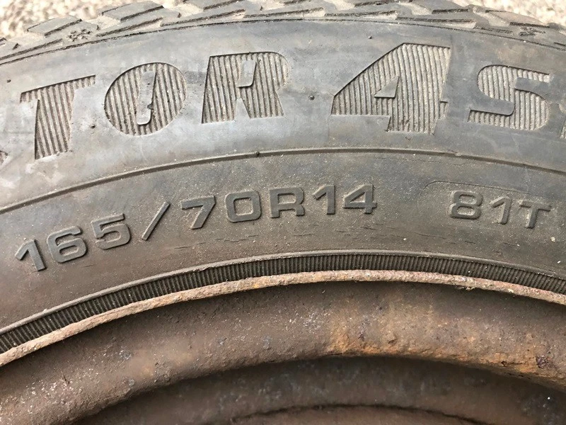 1xkomplette Reserverad Ersatzrad+Felge 165/70R14 81T für Fiat Punto,Brava,Lancia - Bild 3 von 4