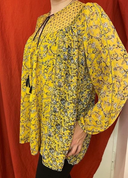 Women French Connection Shirt Yellow 38 / M / 46