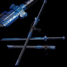 44'' Handmade Straight Ninja Stick Functional Sword 1095 Carbon Steel Ninjato