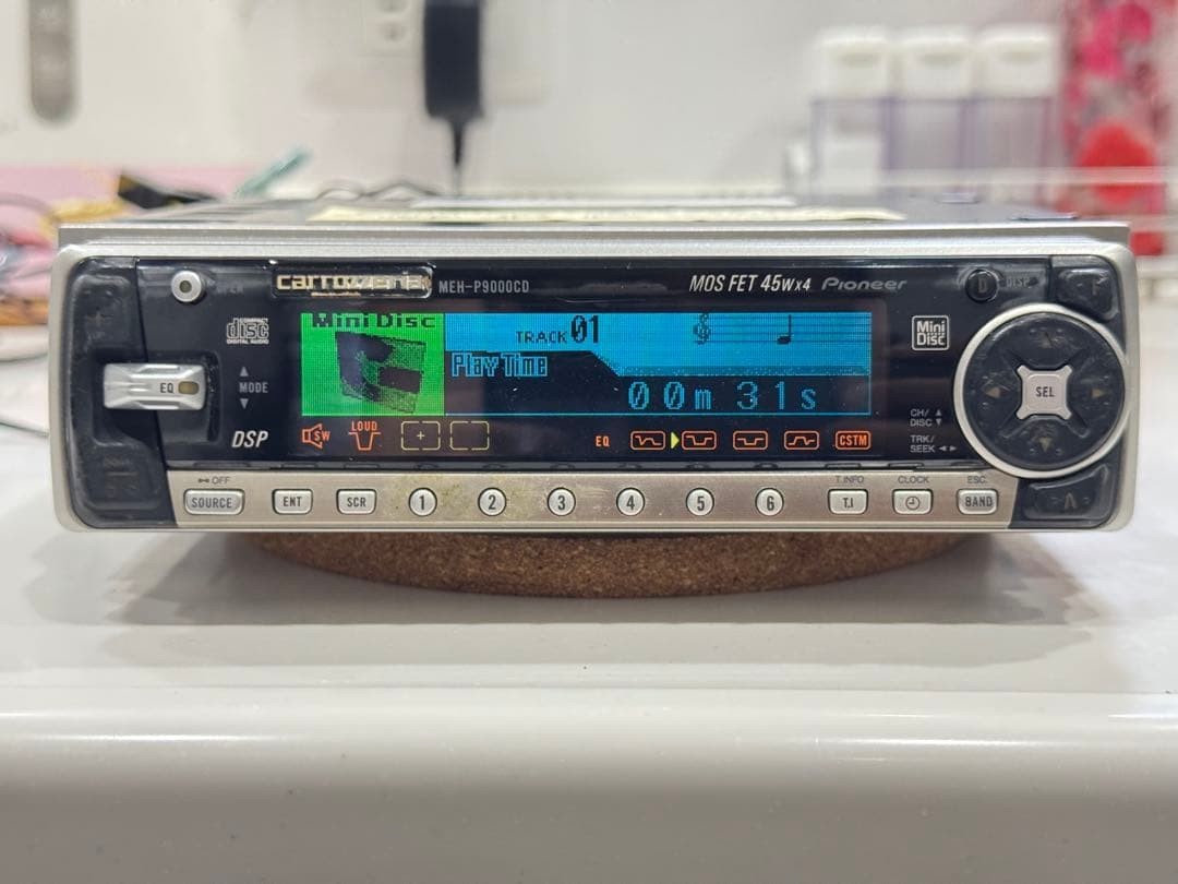 Pioneer Meh-p9000cd CARROZZERIA 1din Cd/md Deck Confirmed It Works