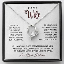 To My Wife Necklace, Gift For Wife, Anniversary Gift For Wife, Necklace For Wife